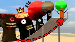 Who Has The Longest Jump Between All Phases Of MrTree Sprunki In Garrys Mod [upl. by Aihtekal]