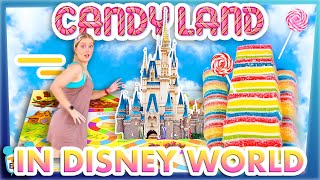 We Turned Disney World Into A GIANT Board Game  Candyland [upl. by Nohtanhoj71]