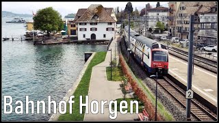 Horgen beautiful railway station  Bahnhof Horgen am Zürichsee  Kanton Zürich Schweiz 2019 [upl. by Elum]