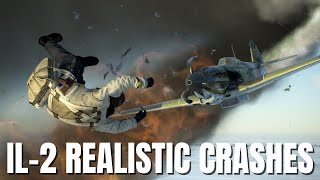 Realistic Crashes Emergency Landings amp Explosions V229  IL2 Sturmovik Flight Simulator Crashes [upl. by Judie818]