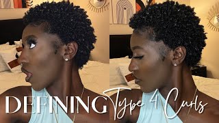 how to define type 4 twa hair  wash n go amp baby hair tutorial [upl. by Elenaj]