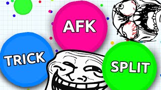 quotAFK TRICKSPLITquot  Agario TROLLING IN TEAMMODE  Agario Troll [upl. by Yhtorod224]