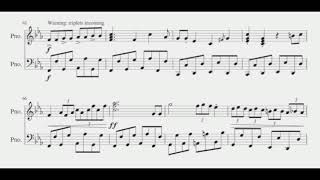 Cuphead  Carnival Kerfuffle for piano [upl. by Schou3]