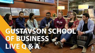 Gustavson School of Business Live Q amp A [upl. by Charron]