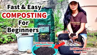 Fast amp Easy Composting for Beginners  How To Make Compost Fast [upl. by Enovaj]