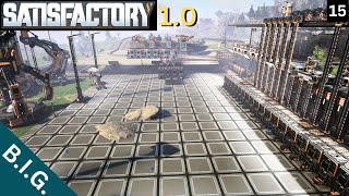 Satisfactory 10  Day 15  Our first Train and Base Cleanup [upl. by Charyl]