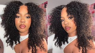 HOW TO MAKE A KINKY CURLY WIG LOOK SO NATURAL 💖 ft CurlyMe [upl. by Manfred]