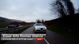 Essai Alfa Romeo Stelvio 20 turbo 280 ch AT8 Q4 Lusso  Lalternative aux SUV allemands [upl. by Alake]