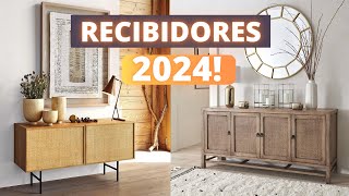 RECIBIDORES 2024 TENDENCIAS RECOMENDACIONES DE DECORACIÓN [upl. by Borrell]