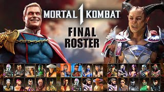 Mortal Kombat 1 All Characters Showcased w Gameplay amp Intro [upl. by Solana]