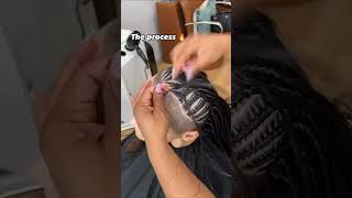 Freestyle Braids 🫶 freestylebraids braids hairstyle ytshorts viral [upl. by Clo]