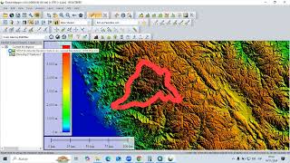 Practica 09 Ejercicio 04  Cuencas Hidrógraficas a partir de un raster de Global Mapper [upl. by Ytsirc72]