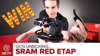 GCN Unboxing NEW SRAM Red eTap Groupset [upl. by Bethanne]