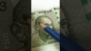 Part1  Only 3D Drawing  Draw in hyperrealistic 500 note note drawing [upl. by Giarla]