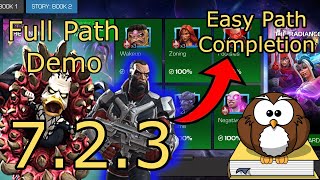 Full Run Through of 723 Footsies  Easy Path  2024  MCOC [upl. by Nitsur]