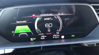 Audi ETron 55 Quattro acceleration Launch Control 0100kmh 0200kmh [upl. by Elenaj]