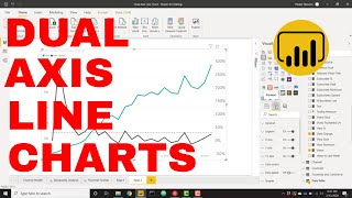 Power BI  Native Dual Axis Line Charts [upl. by Atteuqnas]