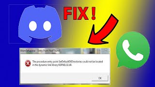 How To Fix Kernel32dll Error Discord And WhatsappBy Gaming With Awais [upl. by Aleakcim]