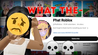 Phatroblox the person that still does Roblox heatRoblox rants 2024 [upl. by Bell]