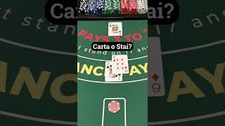 16 vs 10 Davide contro Golia  Blackjack Lab shorts blackjack casino italia quiz cosafai [upl. by Elletnuahs]