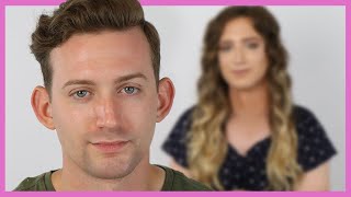 Male To Female MTF Transgender Makeup Tutorial  No HRT  Casey Blake [upl. by Carmine]