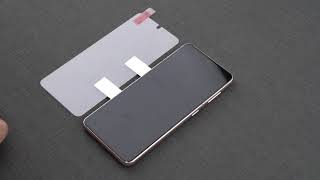 Tauri For Samsung Galaxy S21 Screen Protector Camera Lens protector Installation Video [upl. by Einyaj]