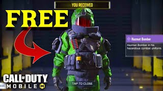 😍Finally I Got Hazmat Bomber Character for Free in COD Mobile [upl. by Evanne]