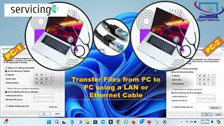 How to Transfer Files PC to PC using a Ethernet Cable  Share files Two Laptop in Windows 71011 [upl. by Aiciled63]