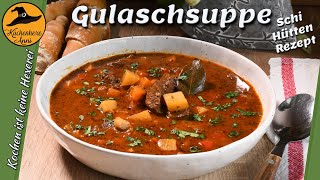 Gulaschsuppe orig Schihütten Rezept [upl. by Adamina]