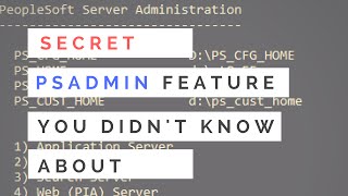 PSADMIN Secret Option You Didnt Know About [upl. by Undis]