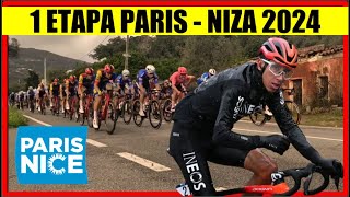 1 ETAPA PARIS NIZA 2024 EGAN Bernal REMCO Evenepoel y ROGLIC [upl. by Eelnodnarb]