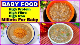 Baby Food Recipes For 16 Years  Millets For Baby  Weight Gaining  Healthy Food Bites [upl. by Sirrap]