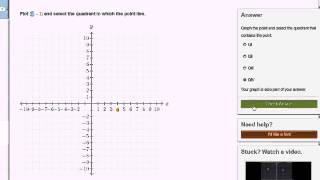 01 Coordinate plane 04 Graphing points and naming quadrants exercise [upl. by Accemahs754]