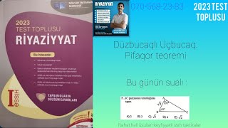 2023 Test Toplusu Sinuslar teoremi Kosinuslar teoremi dim testtoplusu test riyaziyyat exam [upl. by Sherar]