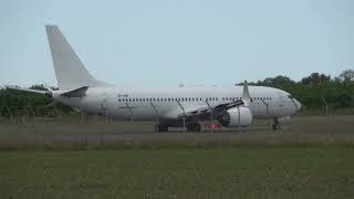 SmartLynx B7378 MAX Takeoff Munster Osnabruck International Airport [upl. by Delp]