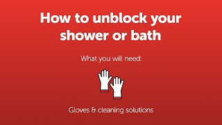 How to unblock your shower or bath [upl. by Orsay]