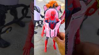 Spider man chainsaw Combat Joker  Marvel Toys spiderman marvaltoys [upl. by Esilahs824]