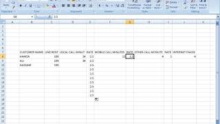 How to Make PTCL Bill In MS Excel [upl. by Mar]