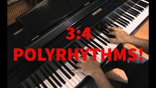 How to Play 43 and 34 Polyrhythms on Piano applied to quotFantaisie Impromptuquot [upl. by Htelimay611]