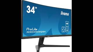 💎 iiyama Prolite XCB3494WQSNB1 Curved 864cm 34quot VA LEDMonitor UWQHD gute Wahl 💎 [upl. by Heddie]