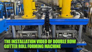 LinbayThe installation video of double row gutter roll forming machine [upl. by Leslie222]