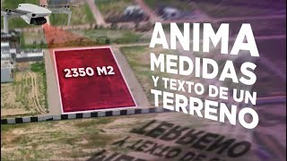 Cómo ANIMAR las MEDIDAS y TEXTOS sobre TERRENOS para Bienes Raíces usando 3D cámara TRACKING AE [upl. by Oyr378]