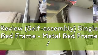 Review Selfassembly Single Bed Frame  Metal Bed Frame  Divan Pull Out Bed frame [upl. by Nawaj]