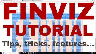 Finviz Tutorial for Value Investors and Beginners [upl. by Anitsyrhc]