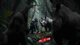 FUSIÓN RINOCERONTE 🦏 GORILA 🦍 [upl. by Clareta]