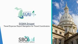 Travel Expense Report for Coordinators  SIGMA 4 Snippet [upl. by Abehshtab]