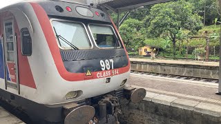 ColomboBadulla Podi Menike trainS14 977987departing Kandy Sri Lanka [upl. by Icats]