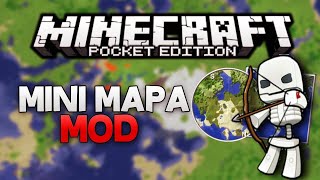 MINECRAFT PE ULTIMA VERSION ¿COMO INSTALAR MODS MINI MAPA [upl. by Girish]