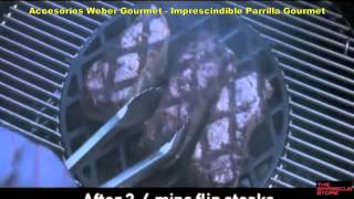 Parrilla marcar la carne Gourmet BBQ System Barbacoas Weber [upl. by Hill]