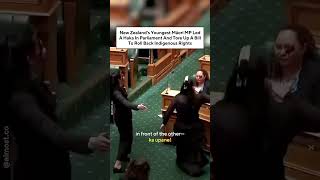 New Zealand’s Māori MP Led A Haka In Parliament And Tore Up A Bill To Roll Back Indigenous Rights [upl. by Norbel]